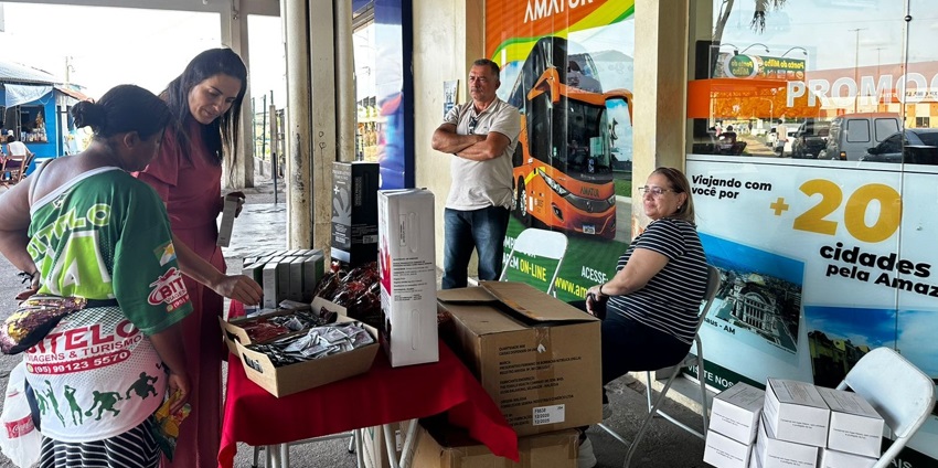 Ação de Prevenção Combinada na Rodoviária Internacional de Boa Vista Suyanne Sá Ascom Sesau 1